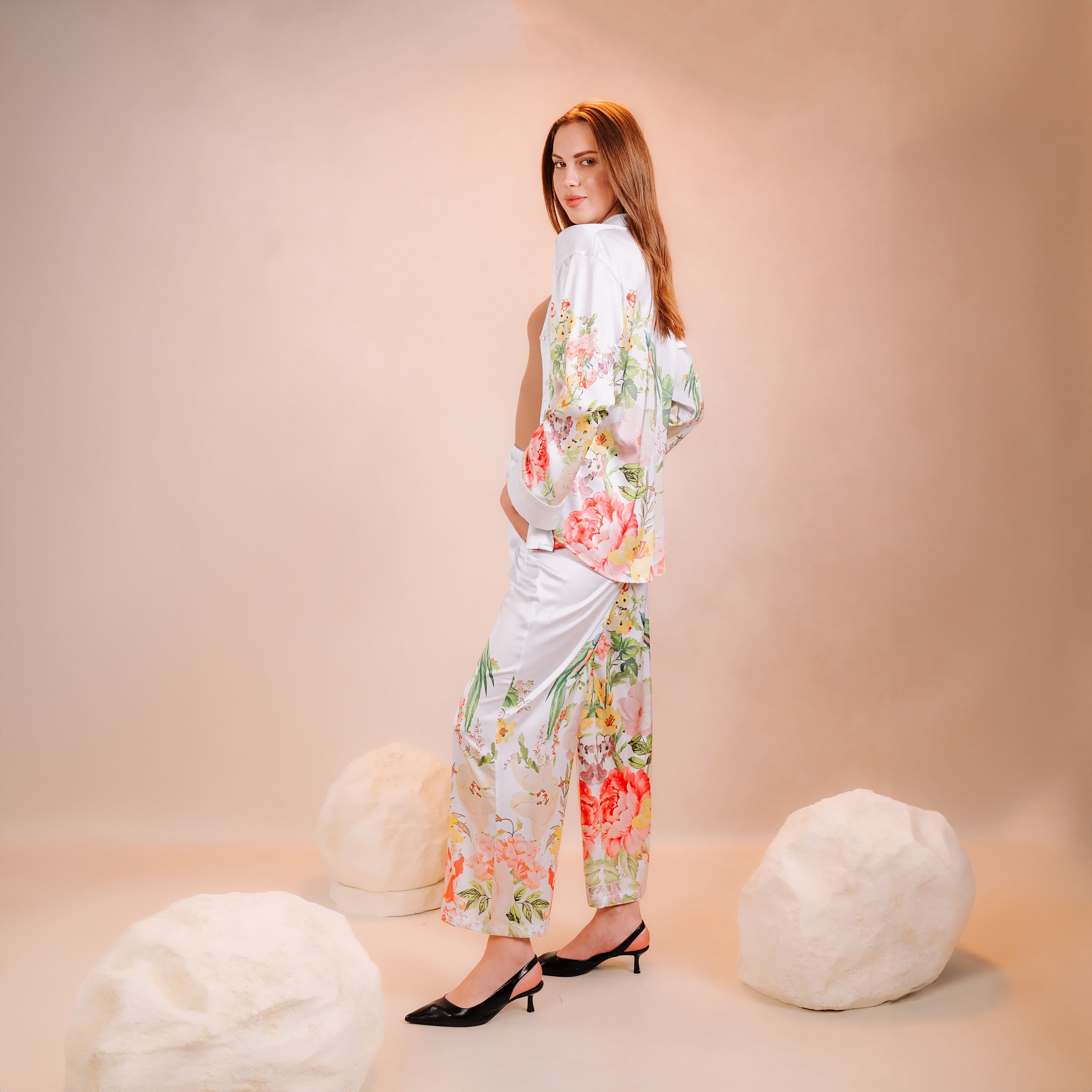 Azha Satin Suit