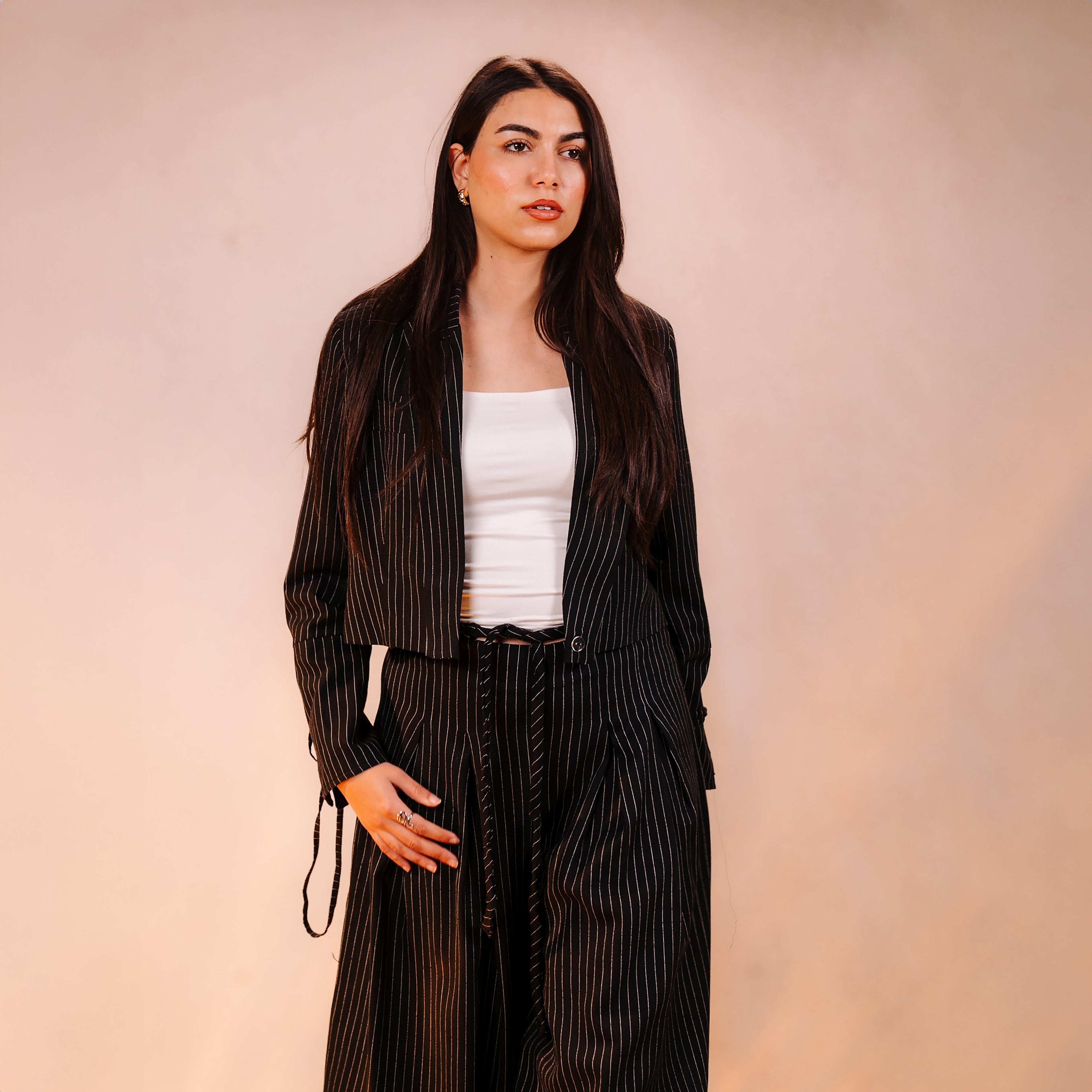 Linen stripped  Set