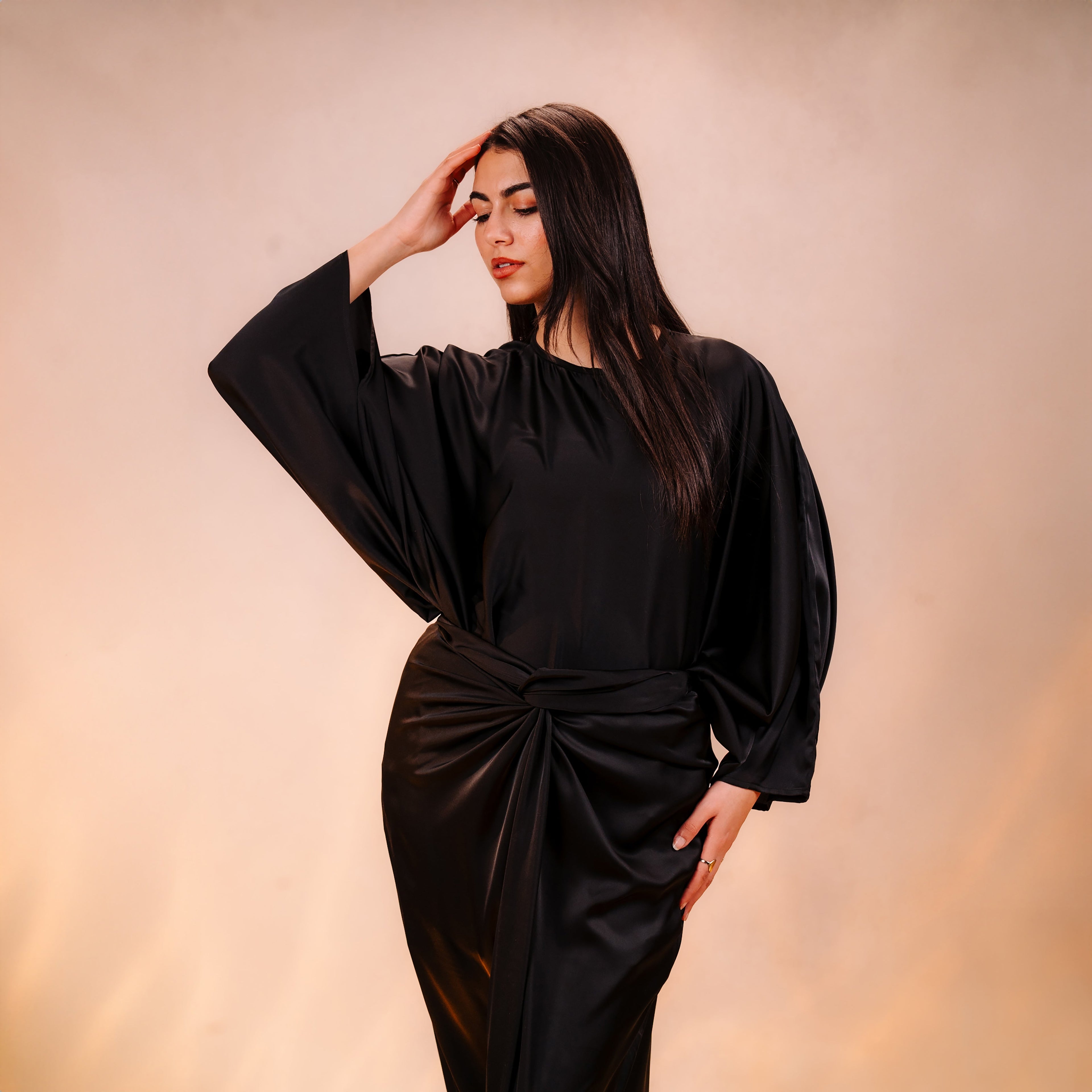 Satin Skirt Suit