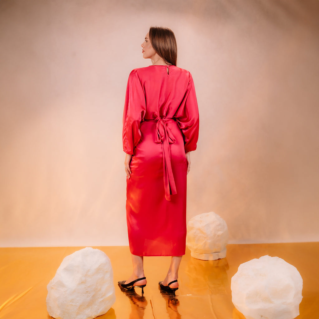 Satin Skirt Suit