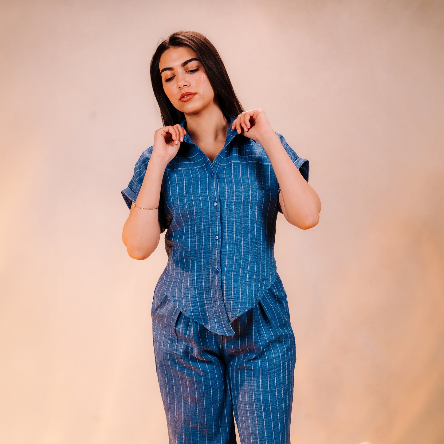 Zoya Pinstripe Pants
