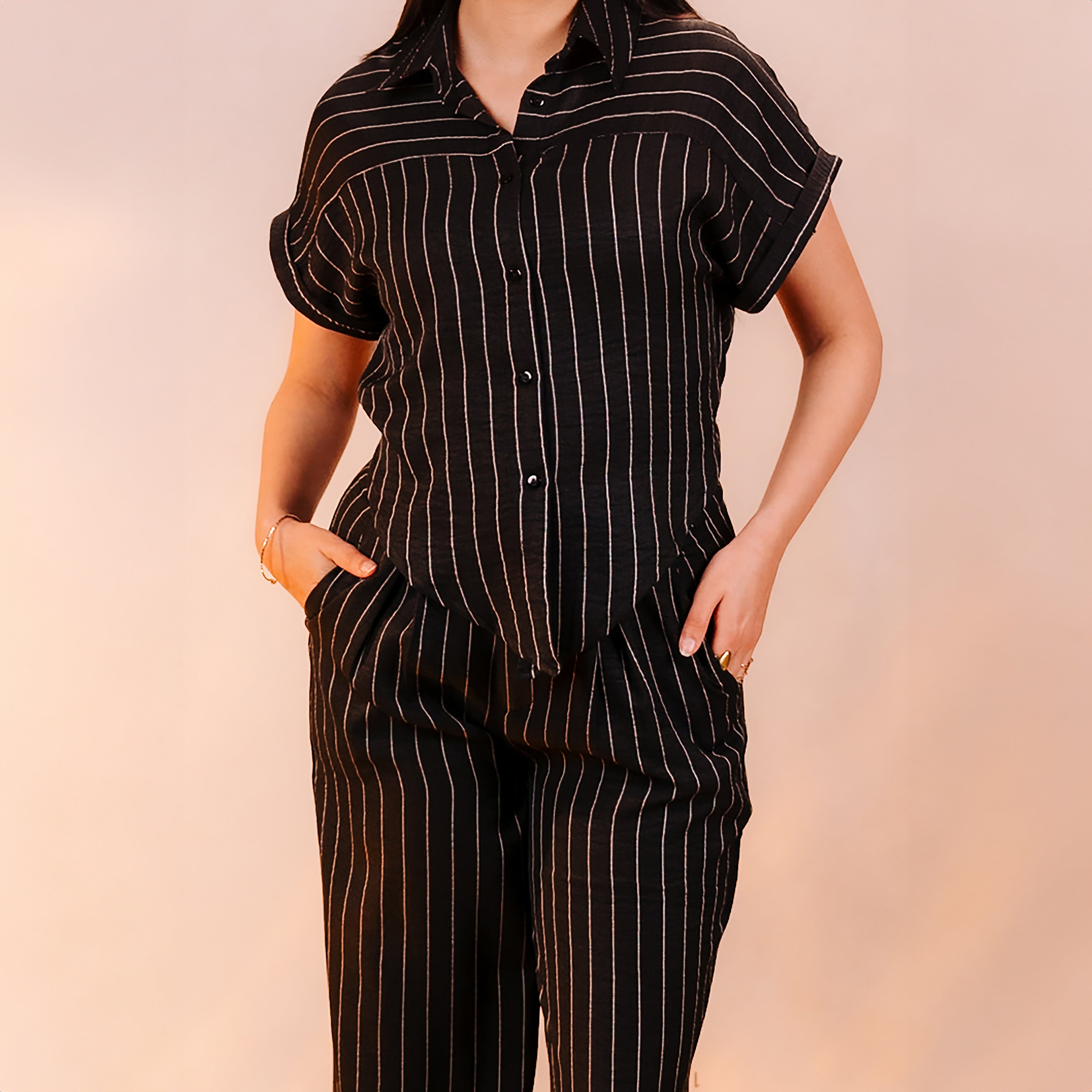 Zoya Pinstripe Pants