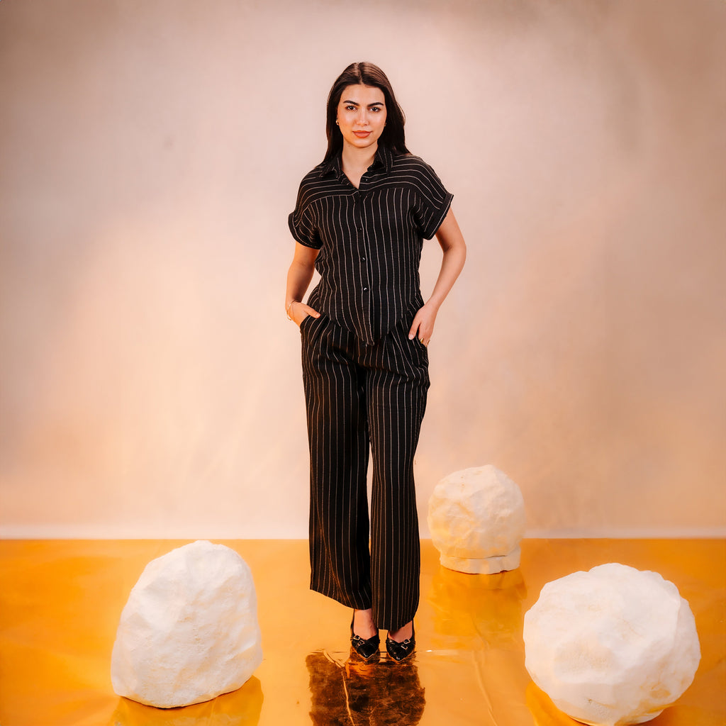 Zoya Pinstripe Blouse