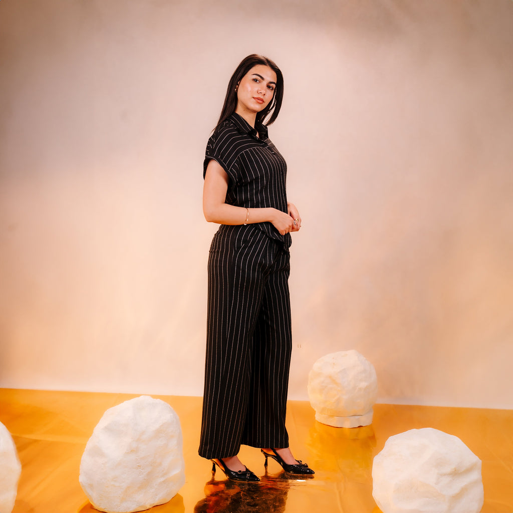 Zoya Pinstripe Blouse