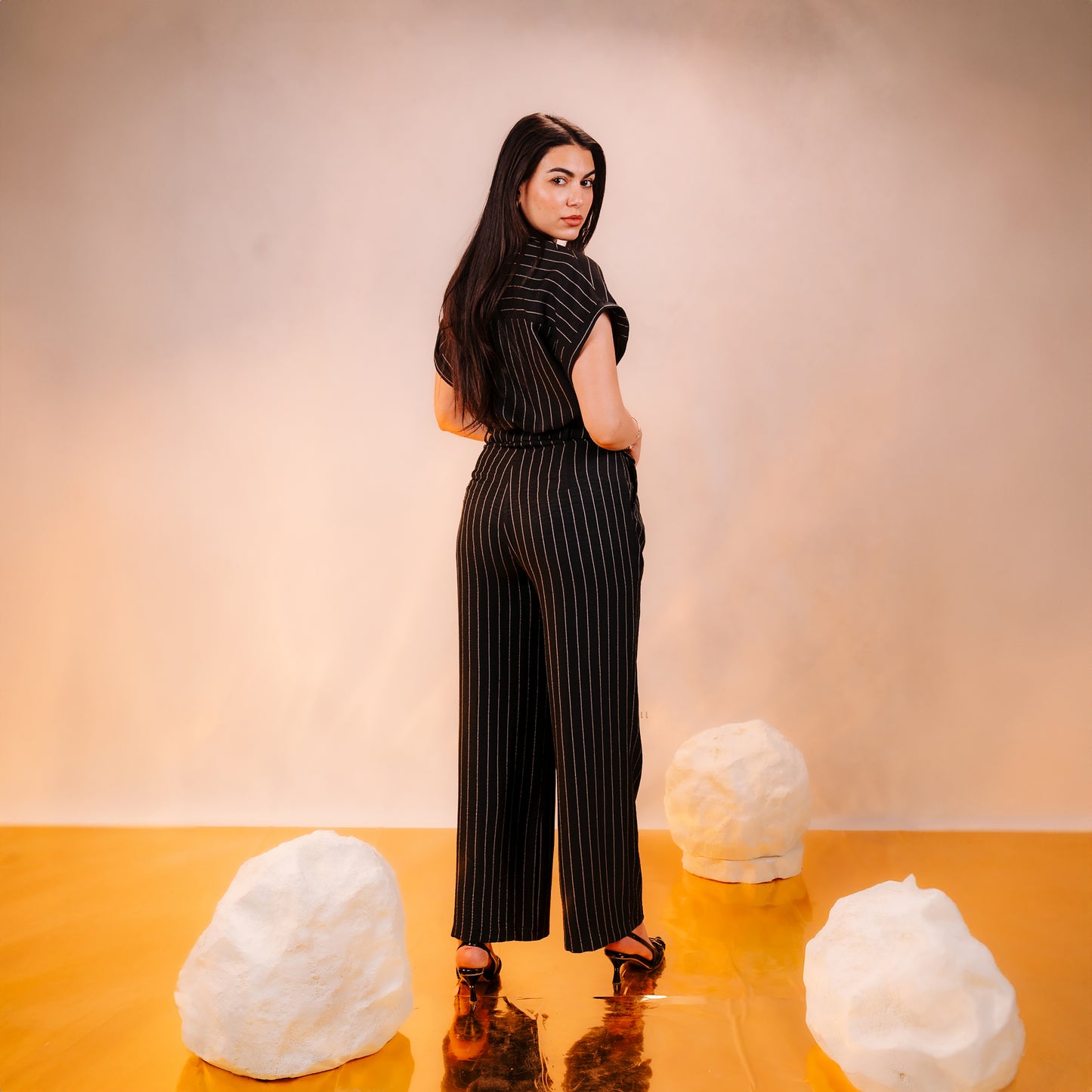 Zoya print stripe Set