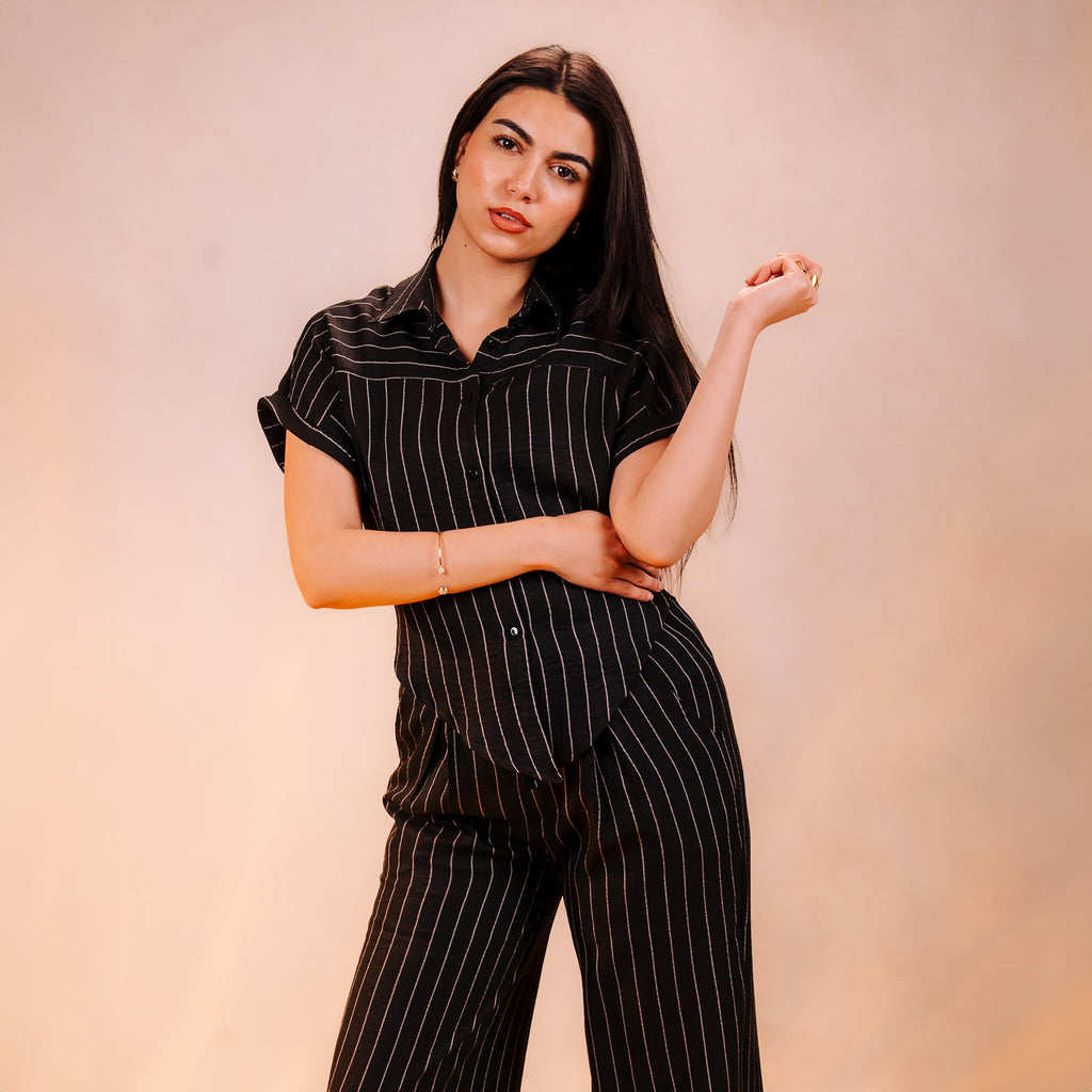 Zoya Pinstripe Pants