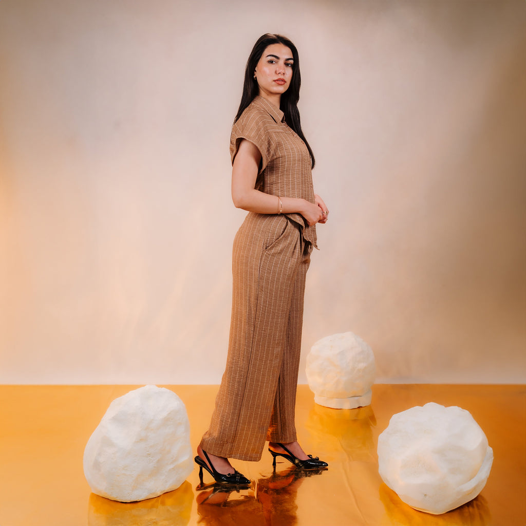 Zoya Pinstripe Pants