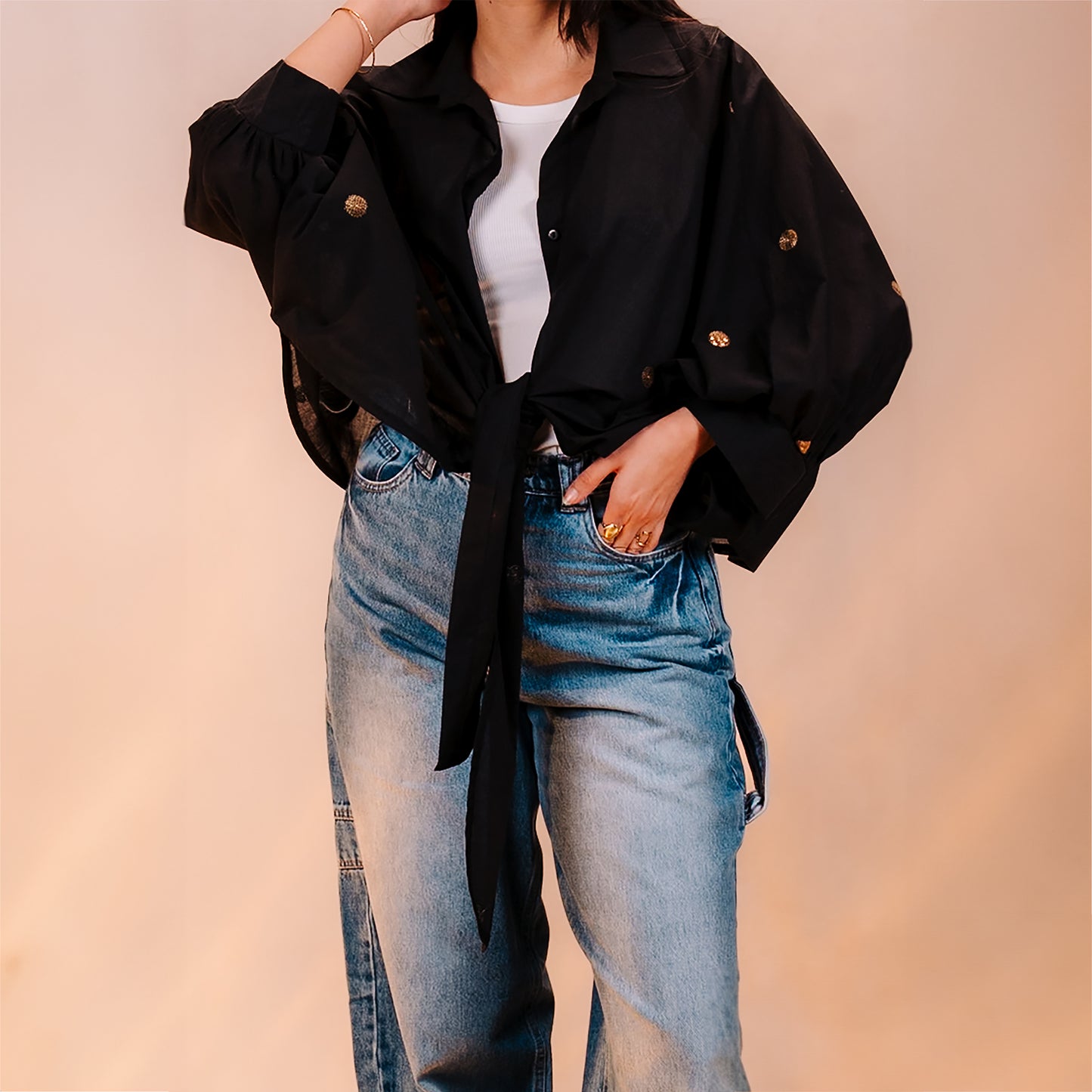 Shiny Polka Dot Shirt