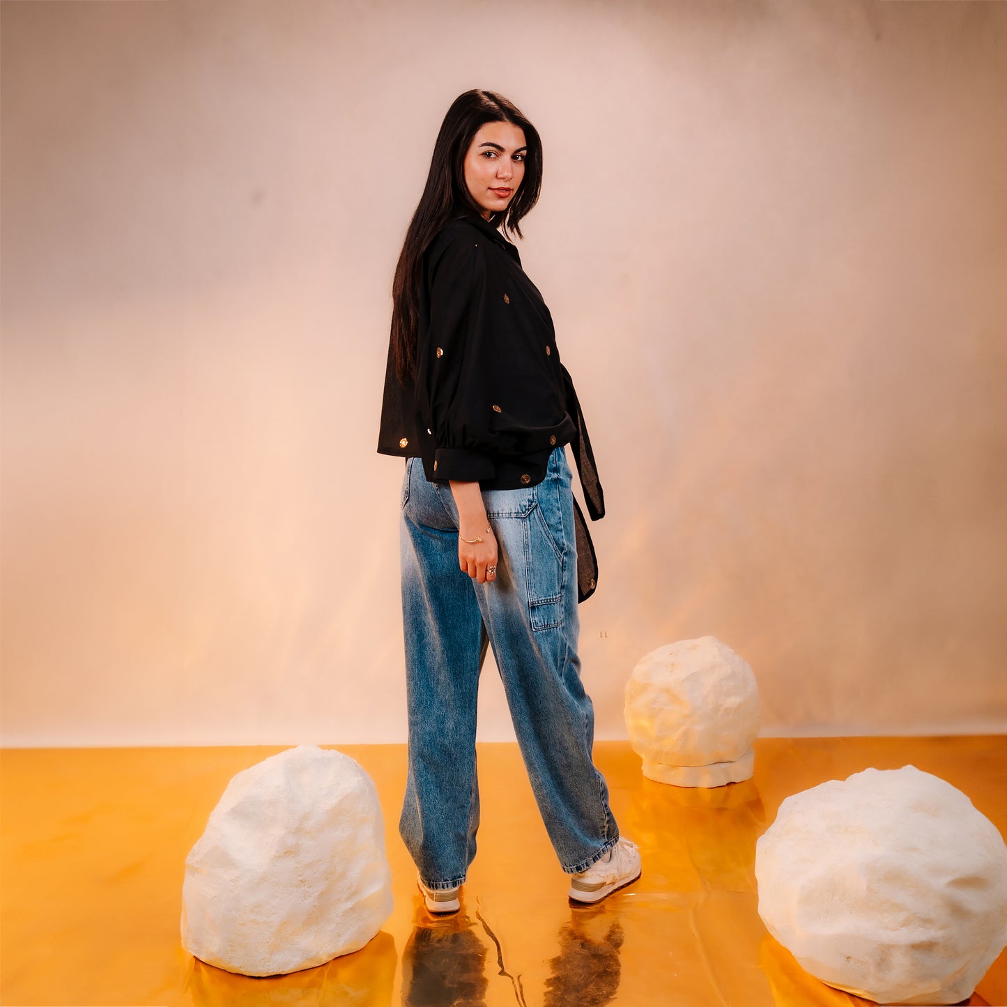 Shiny Polka Dot Shirt