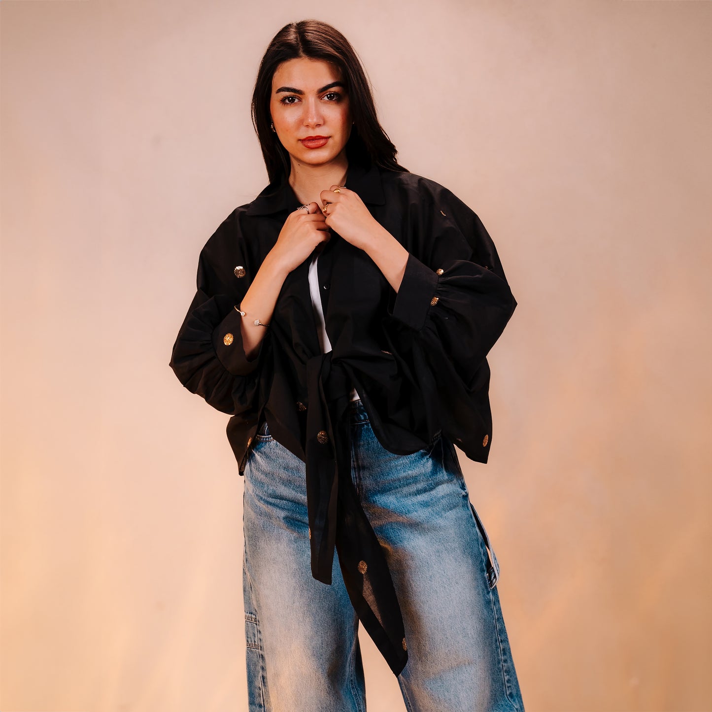 Shiny Polka Dot Shirt