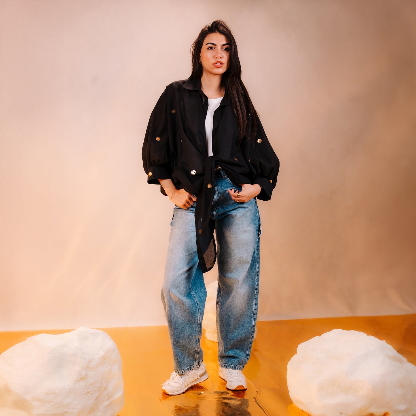 Shiny Polka Dot Shirt