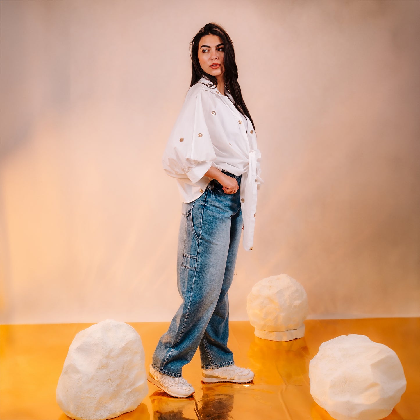 Shiny Polka Dot Shirt