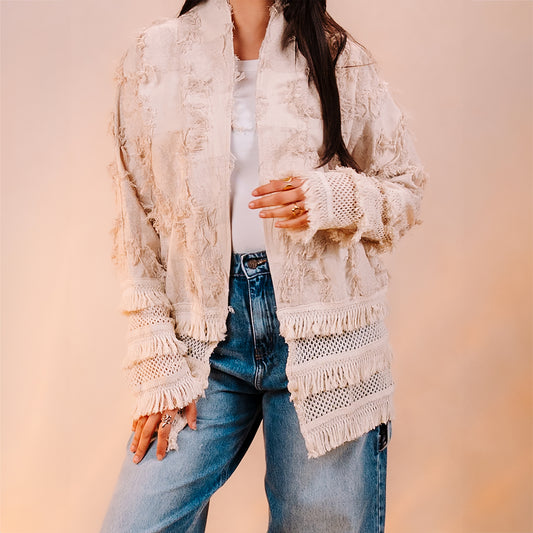 Linen Frings Jacket