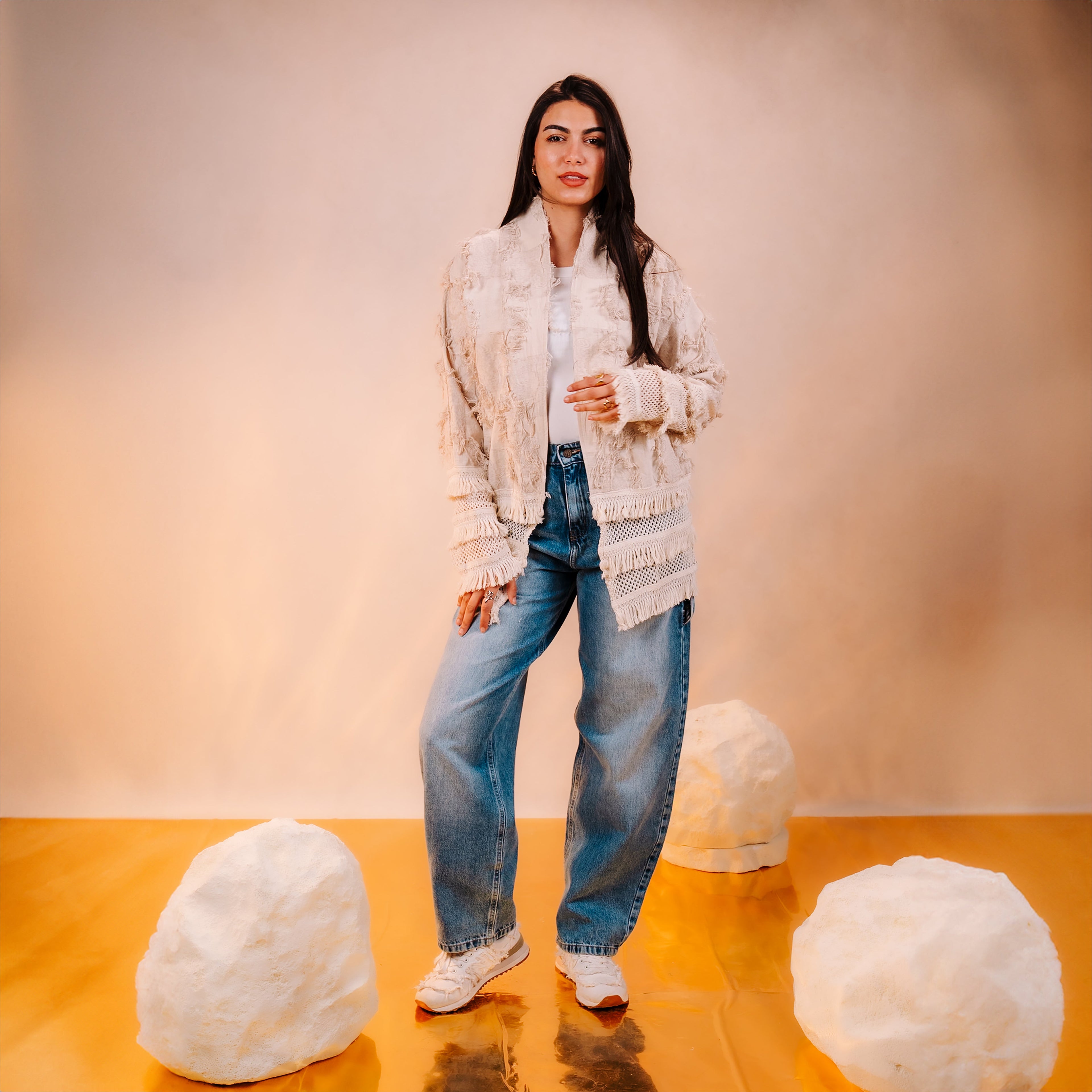 Linen Frings Jacket