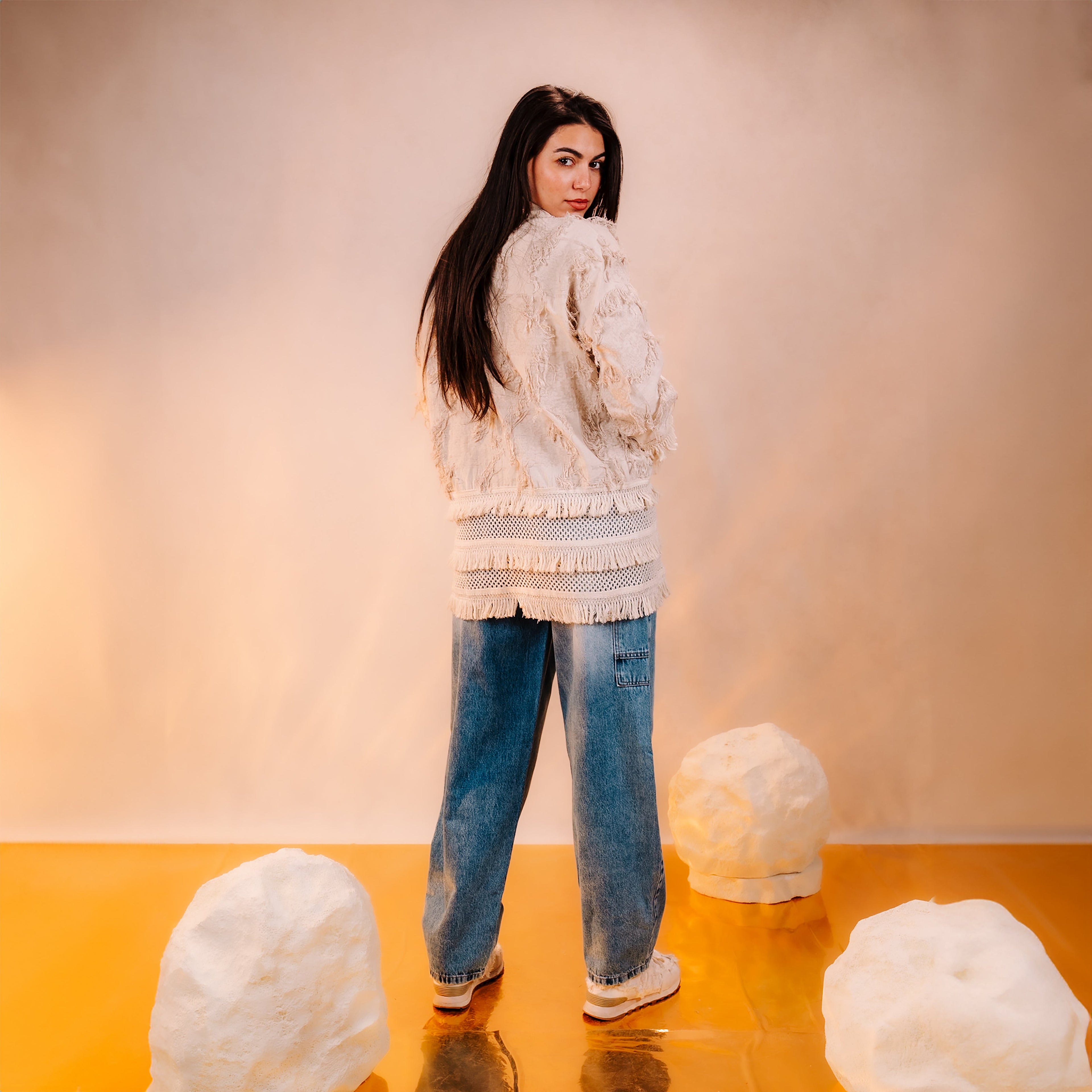 Linen Frings Jacket