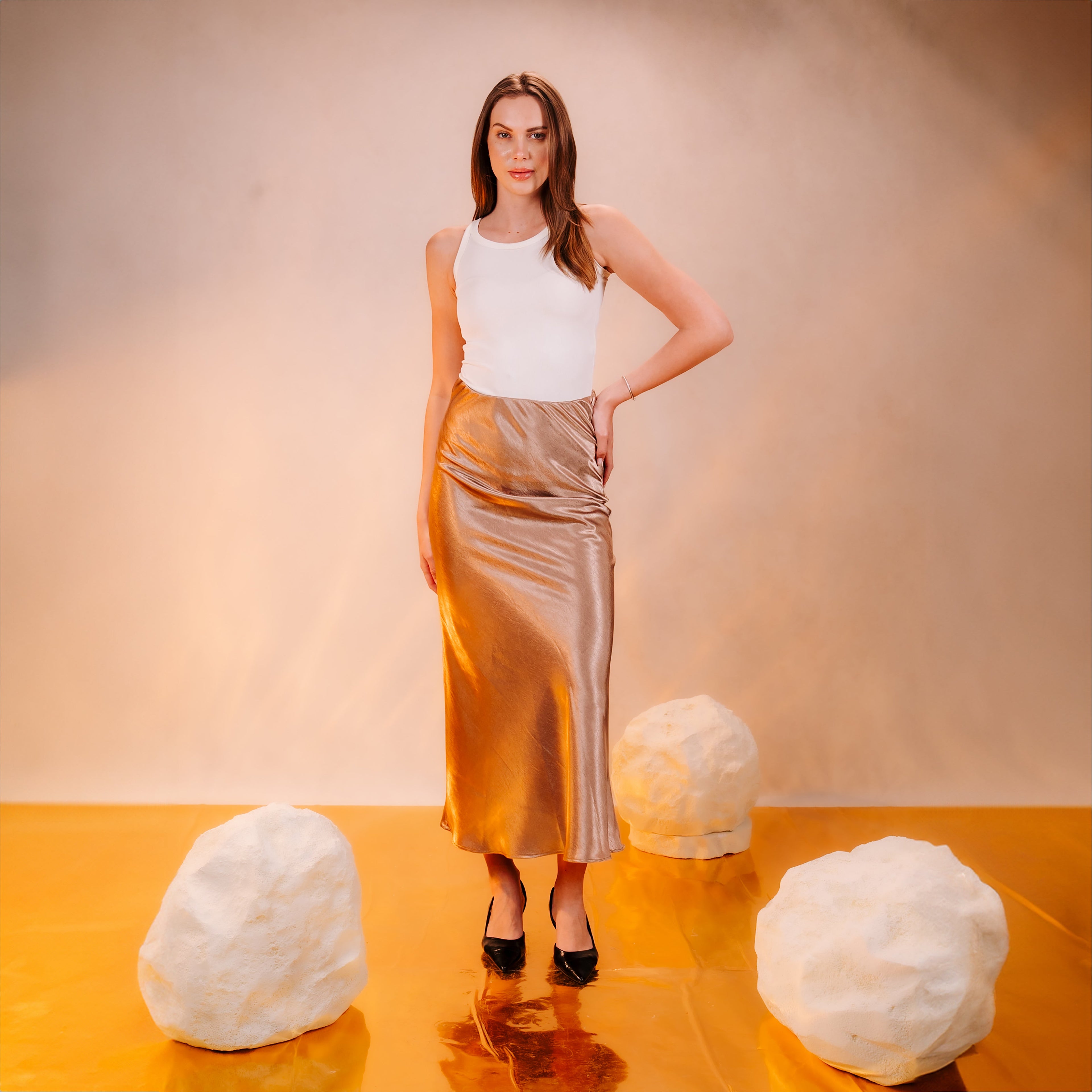 Satin Maxi Skirt