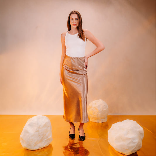 Satin Maxi Skirt