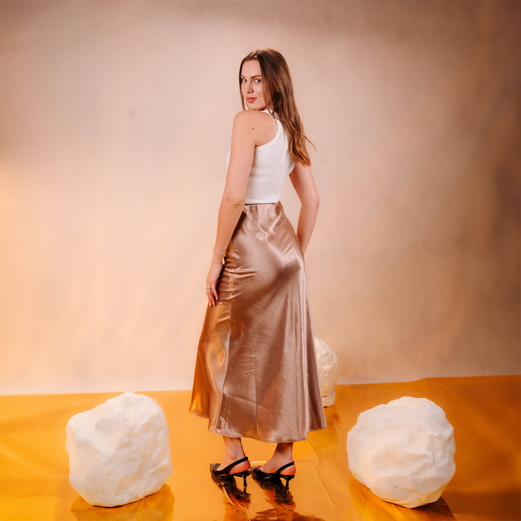 Satin Maxi Skirt