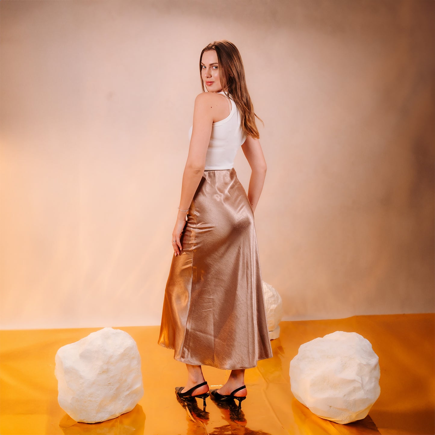 Satin Maxi Skirt