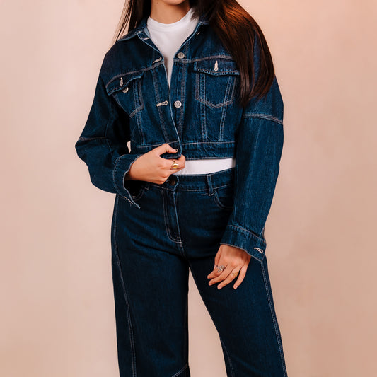 Denim Crop Jacket