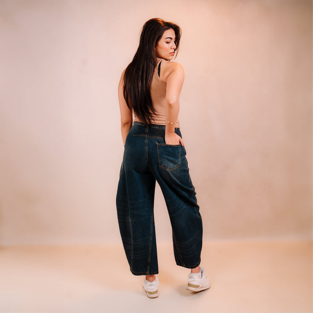 Denim Ballon Pants