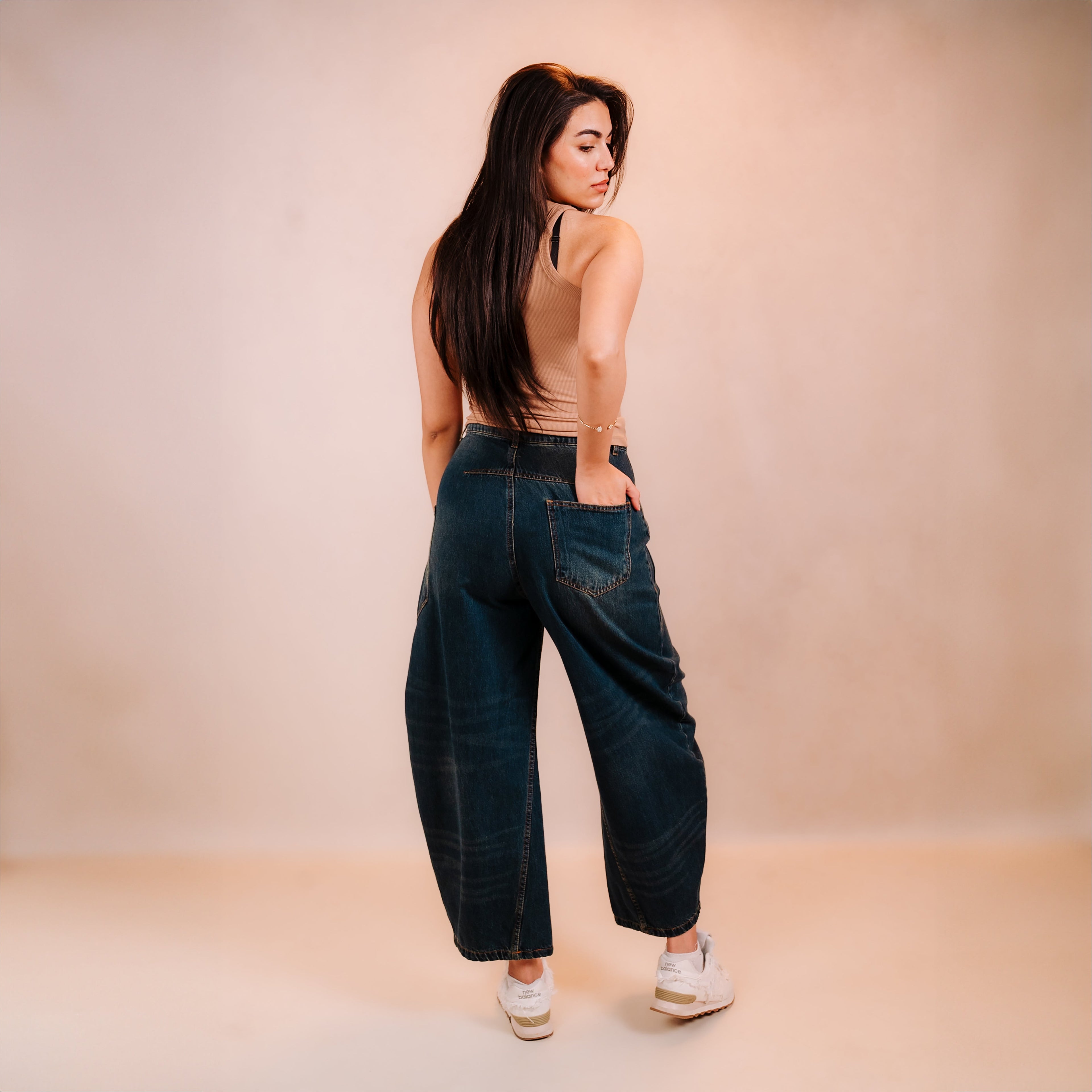 Denim Ballon Pants
