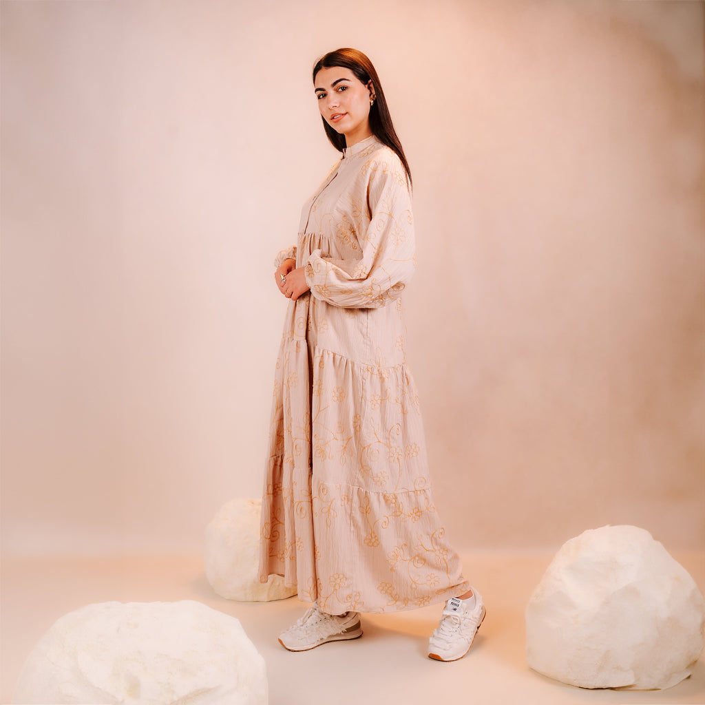 Embroidered Long Dress
