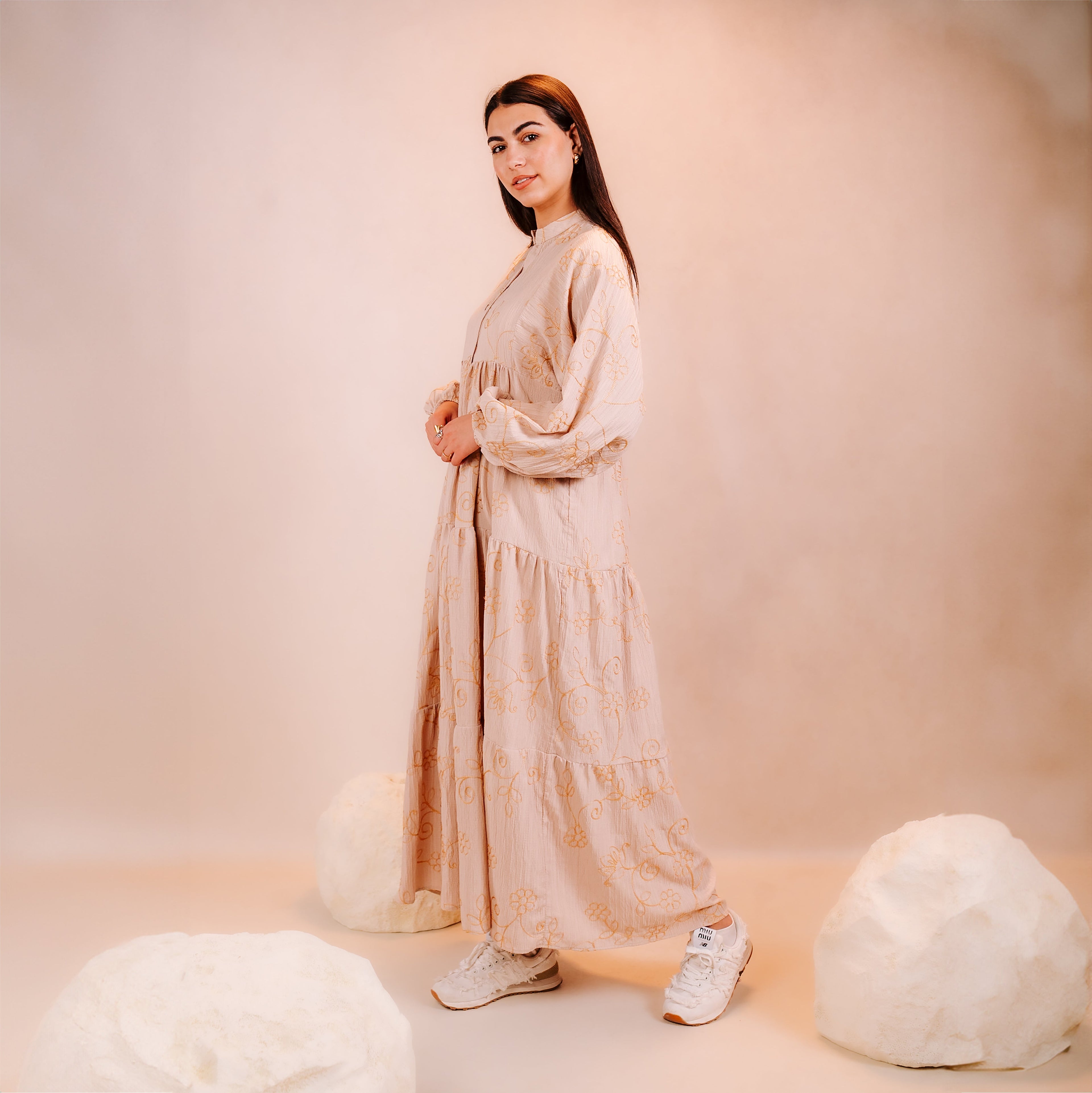 Embroidered Long Dress