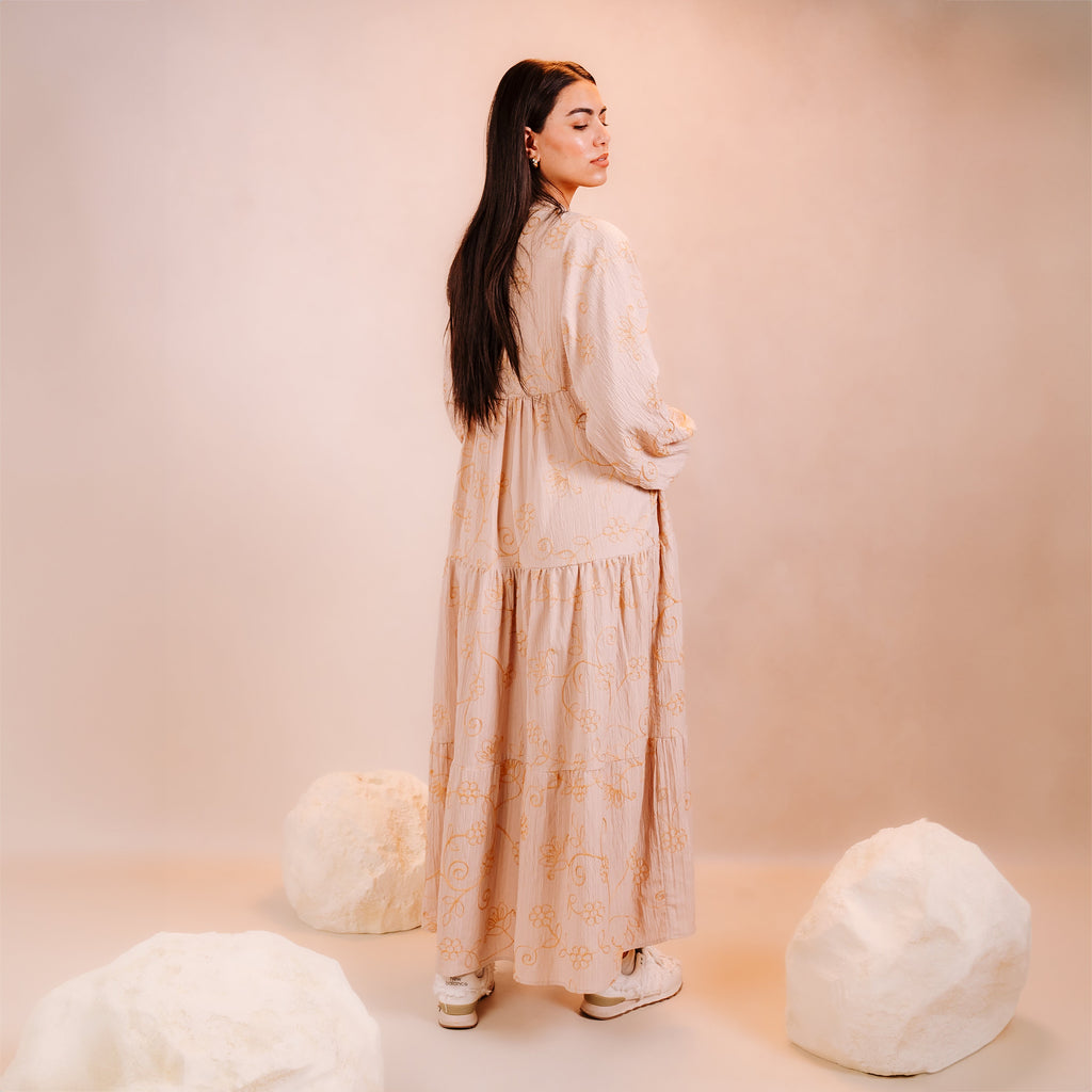 Embroidered Long Dress
