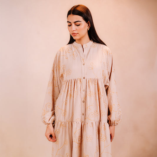 Embroidered Long Dress