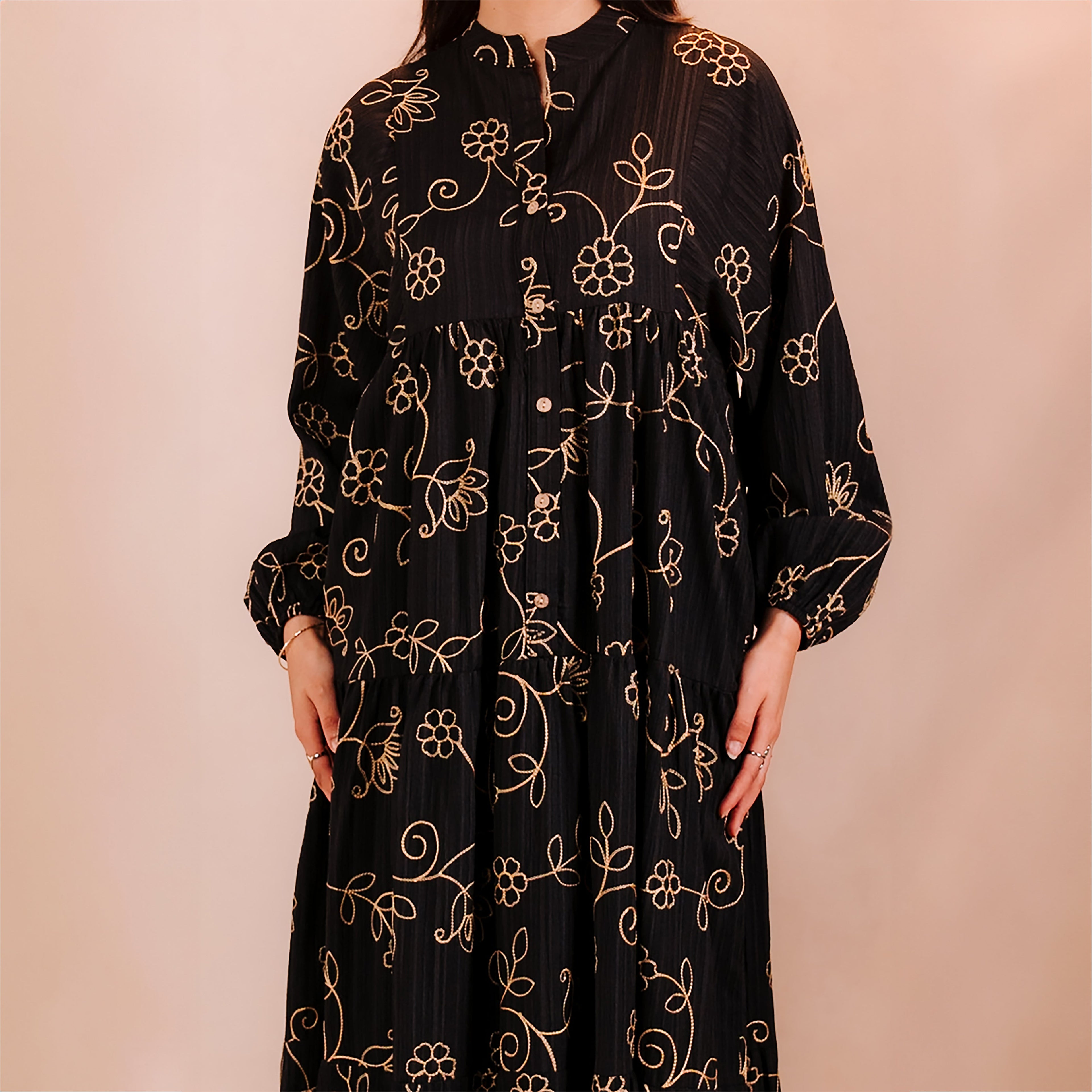 Embroidered Long Dress