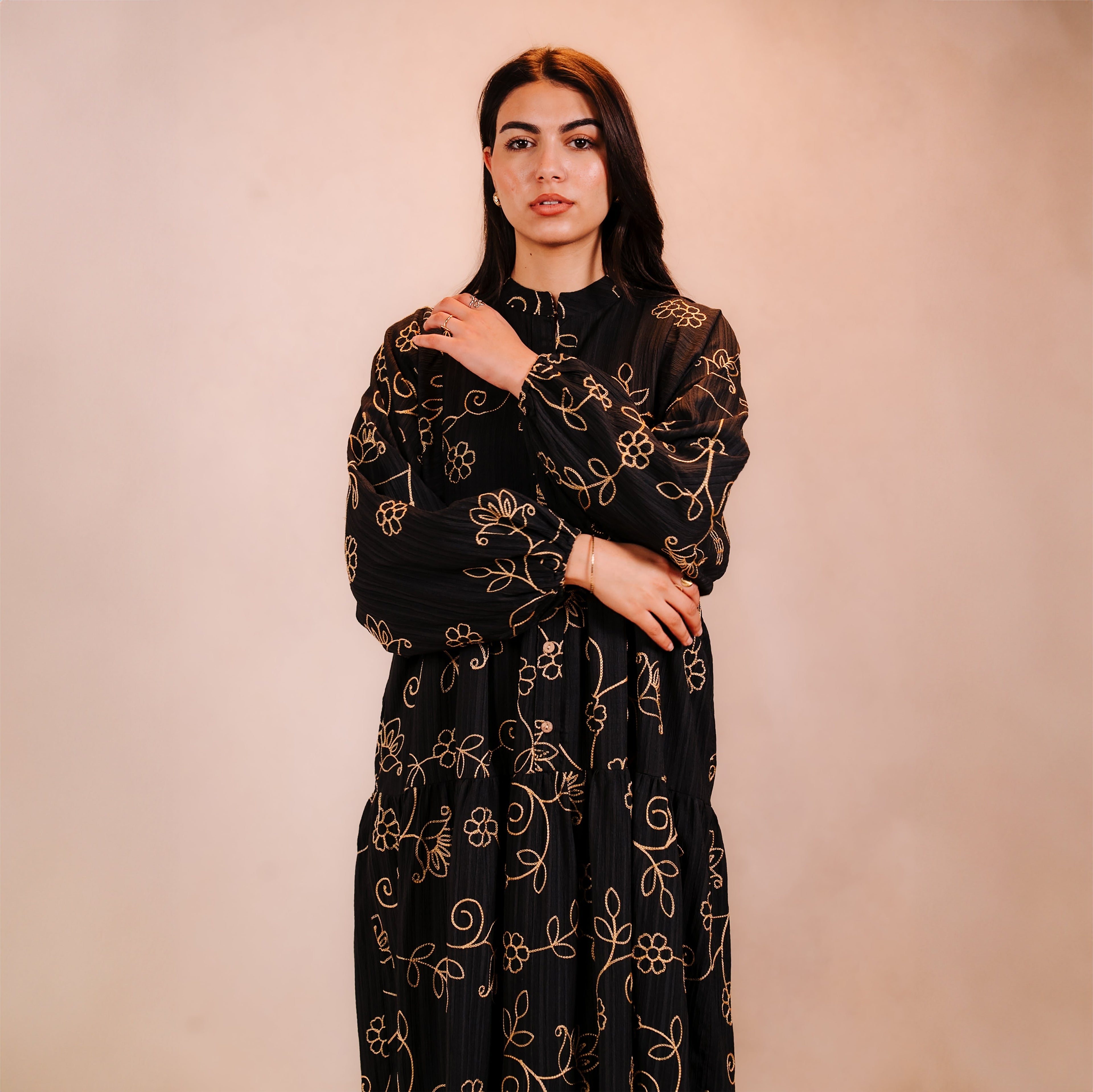 Embroidered Long Dress