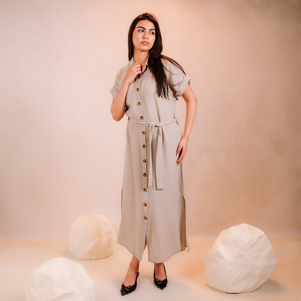 Half Sleeves Short Dress