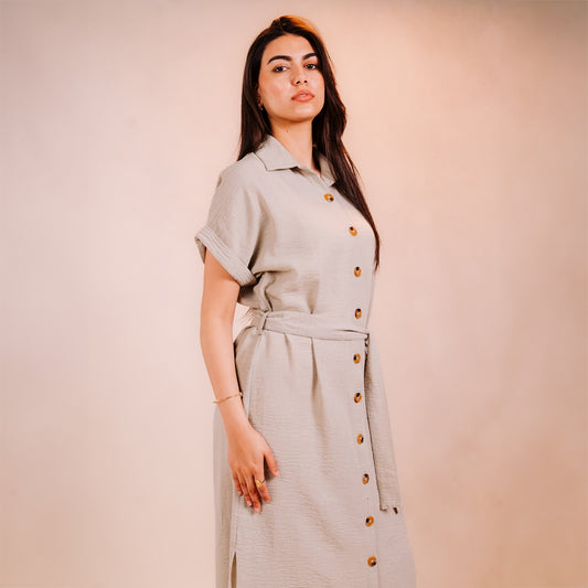 Half Sleeves Short Dress