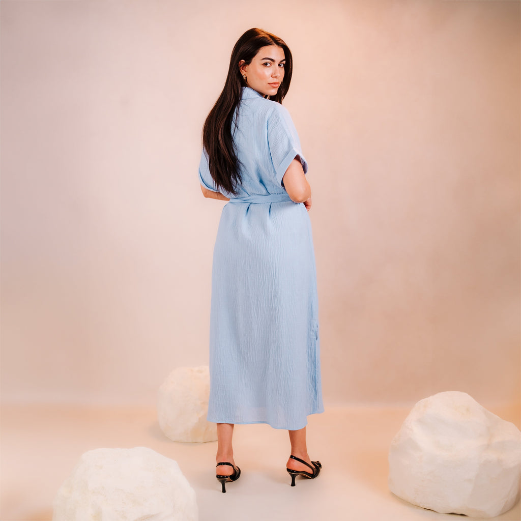 Half Sleeves Short Dress