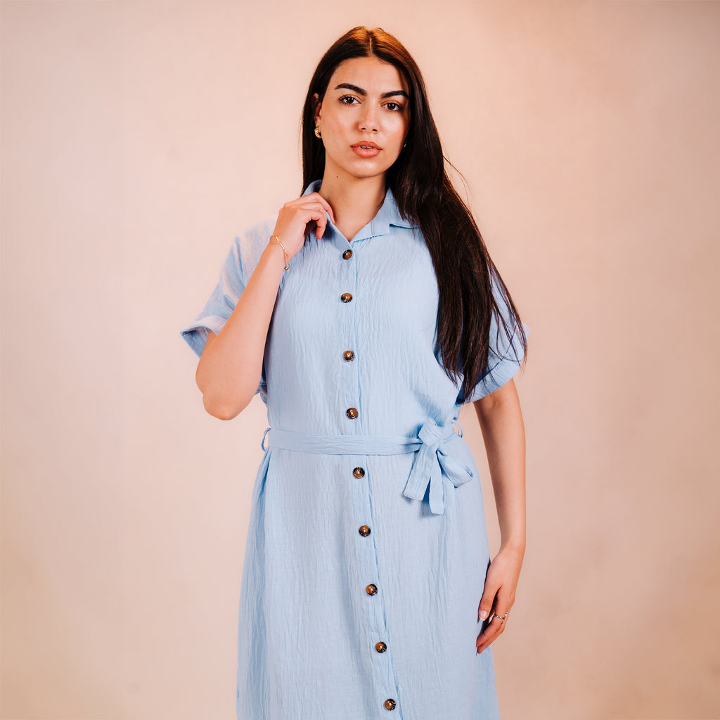 Half Sleeves Short Dress
