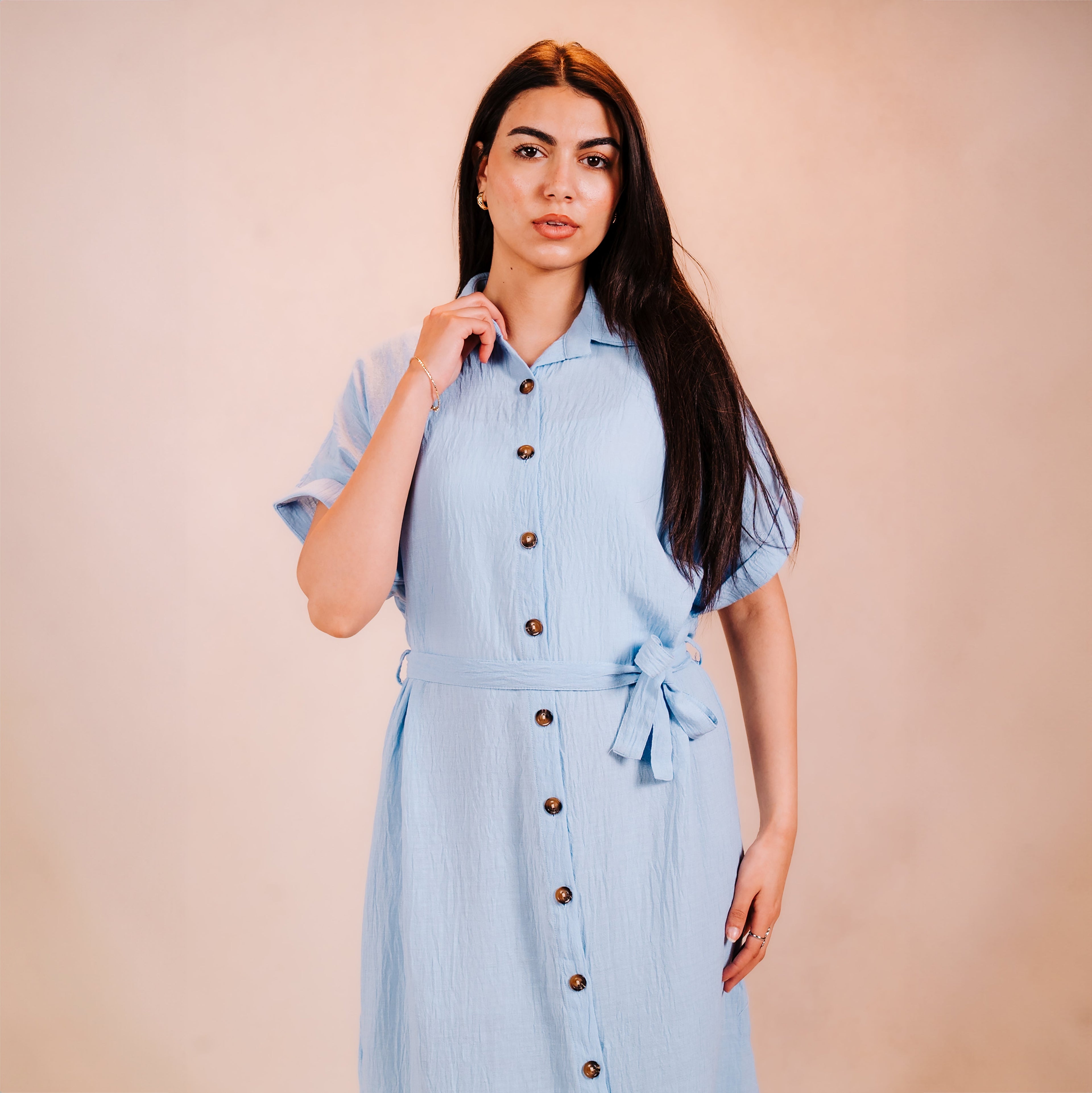 Half Sleeves Short Dress
