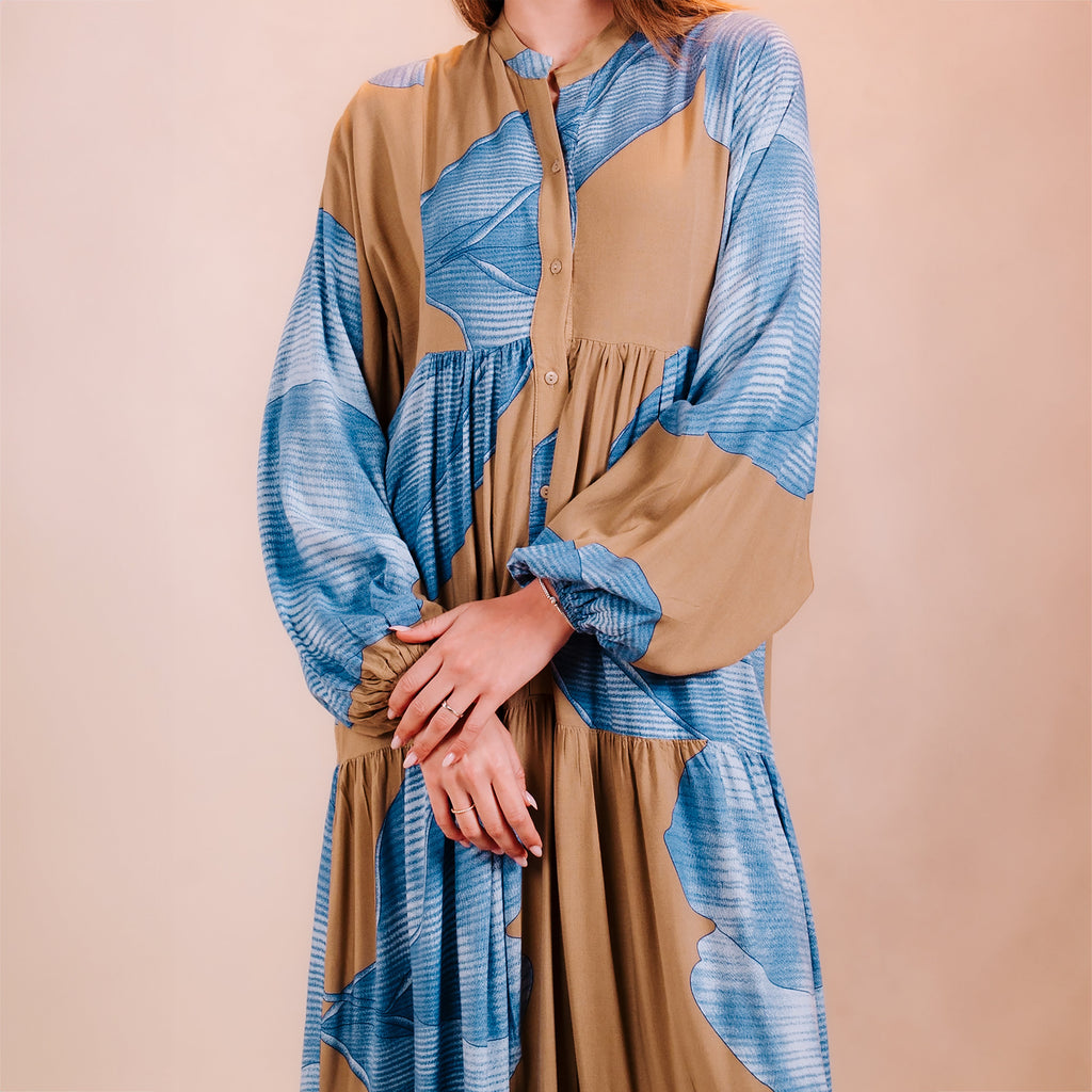 Printed Fabran Dress