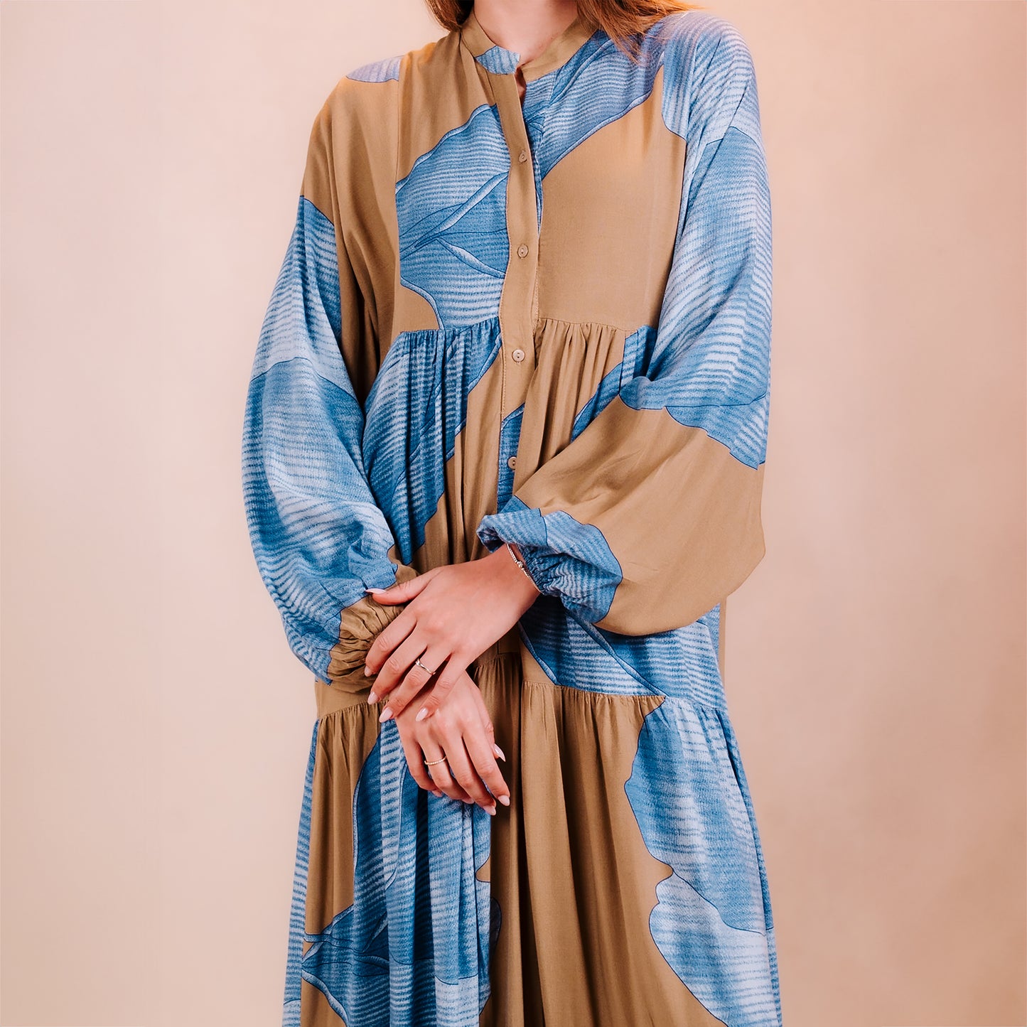 Printed Fabran Dress