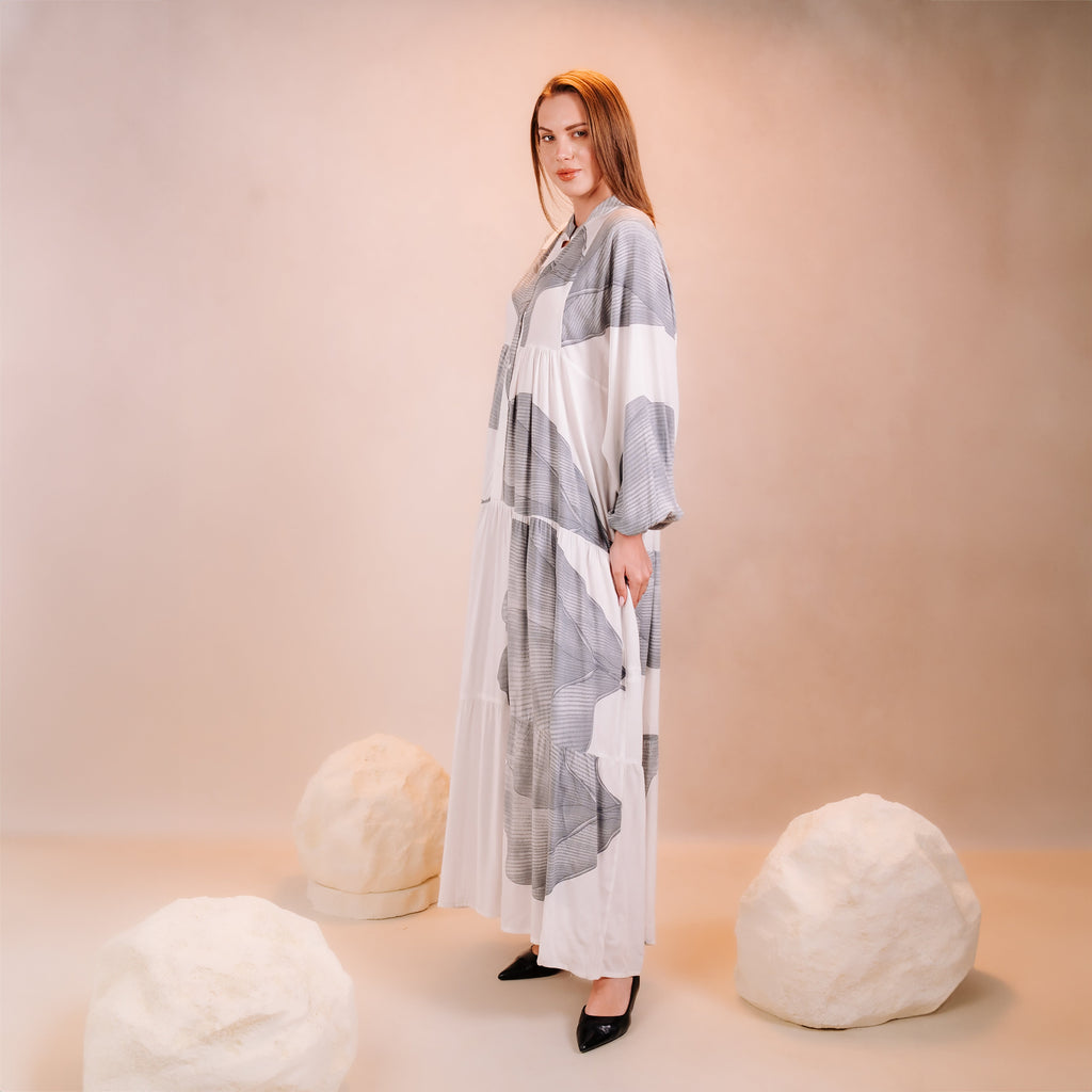 Printed Fabran Dress