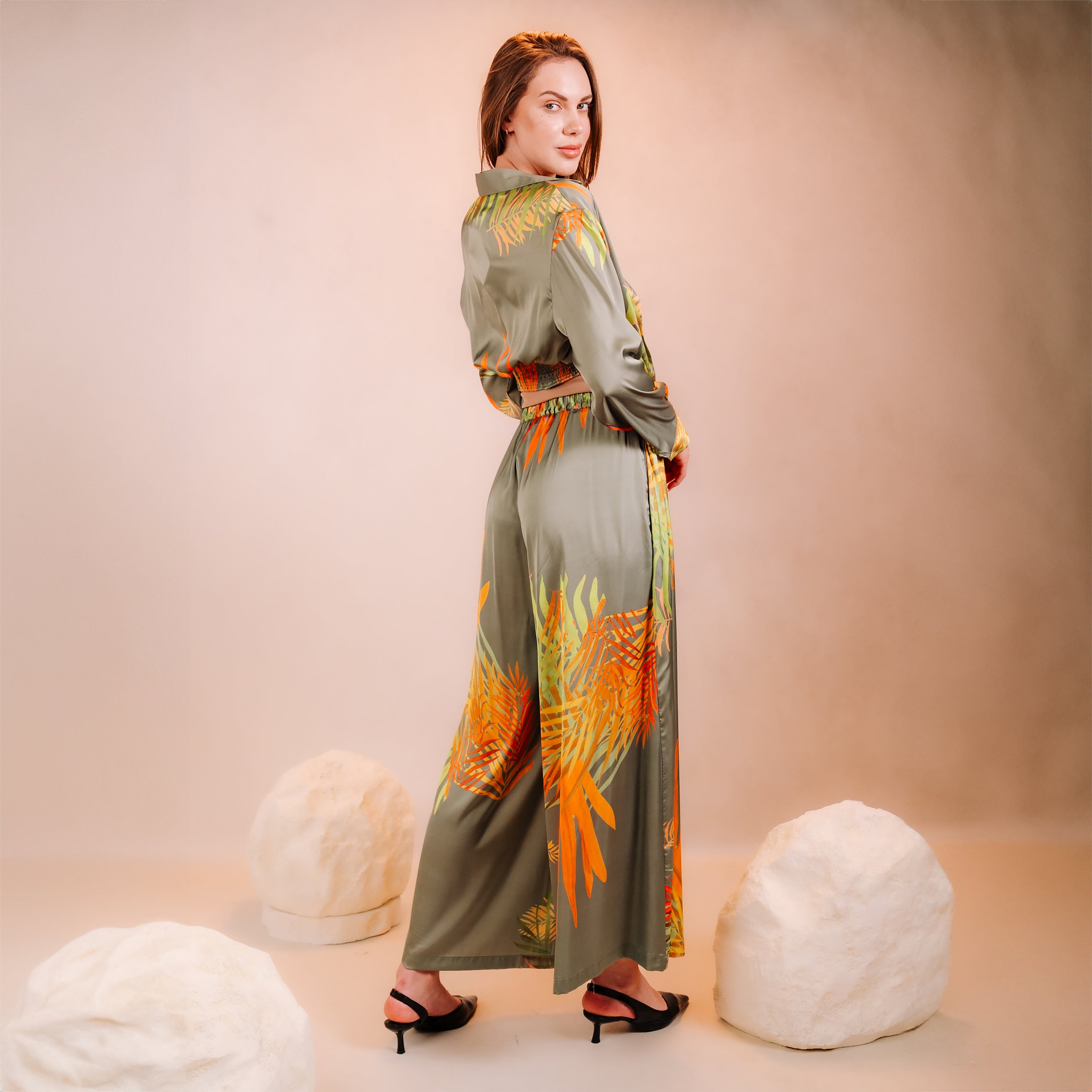 Sunset Balm Satin Suit