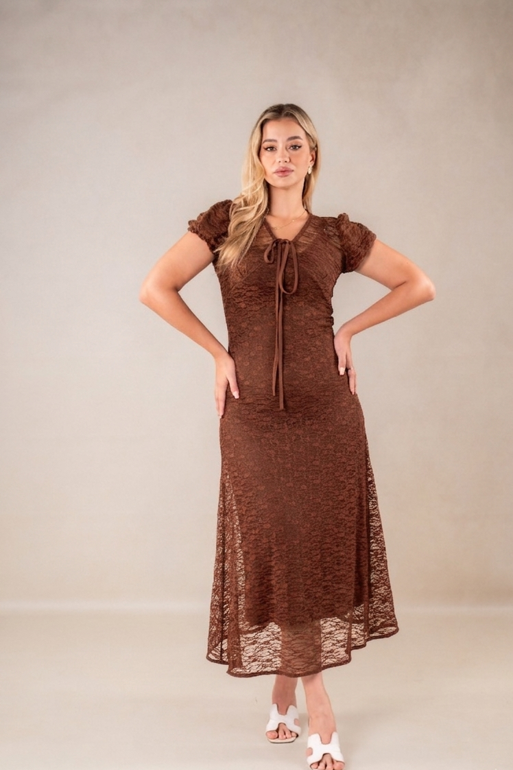 Half sleeves Maxi Dress