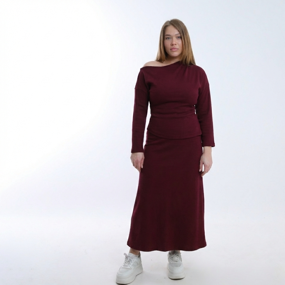 A-line Long Skirt