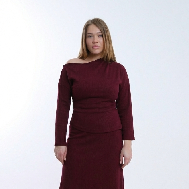 Asymmetric Neck Top