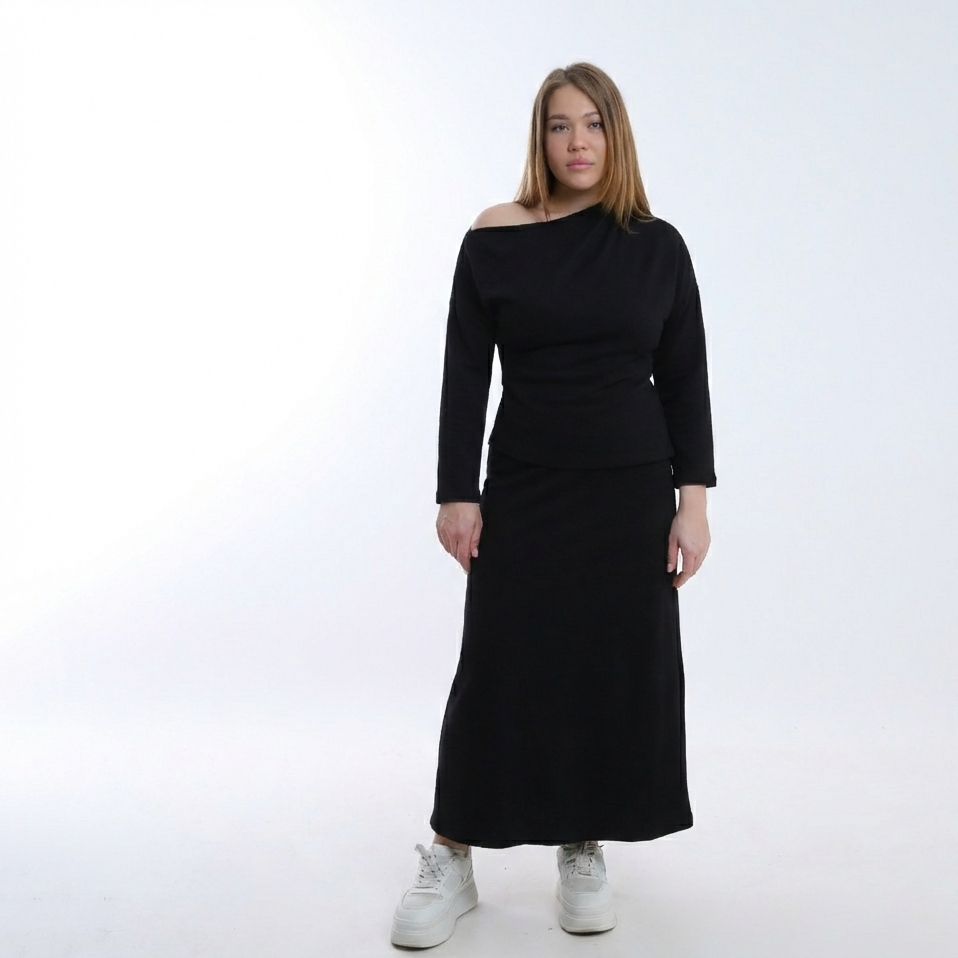 A-line Long Skirt