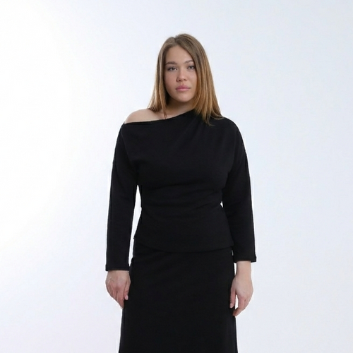 Asymmetric Neck Top
