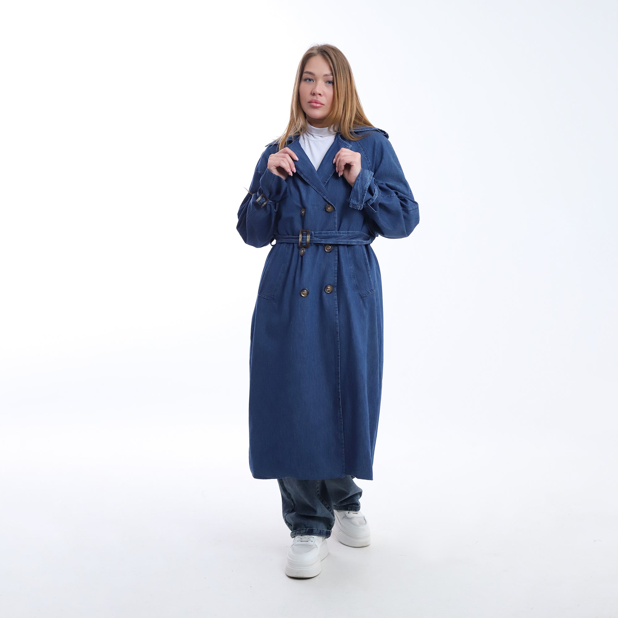 Denim Trench Coat