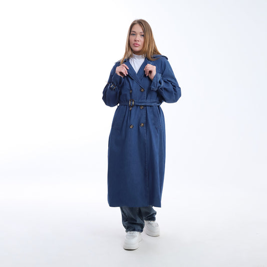 Denim Trench Coat