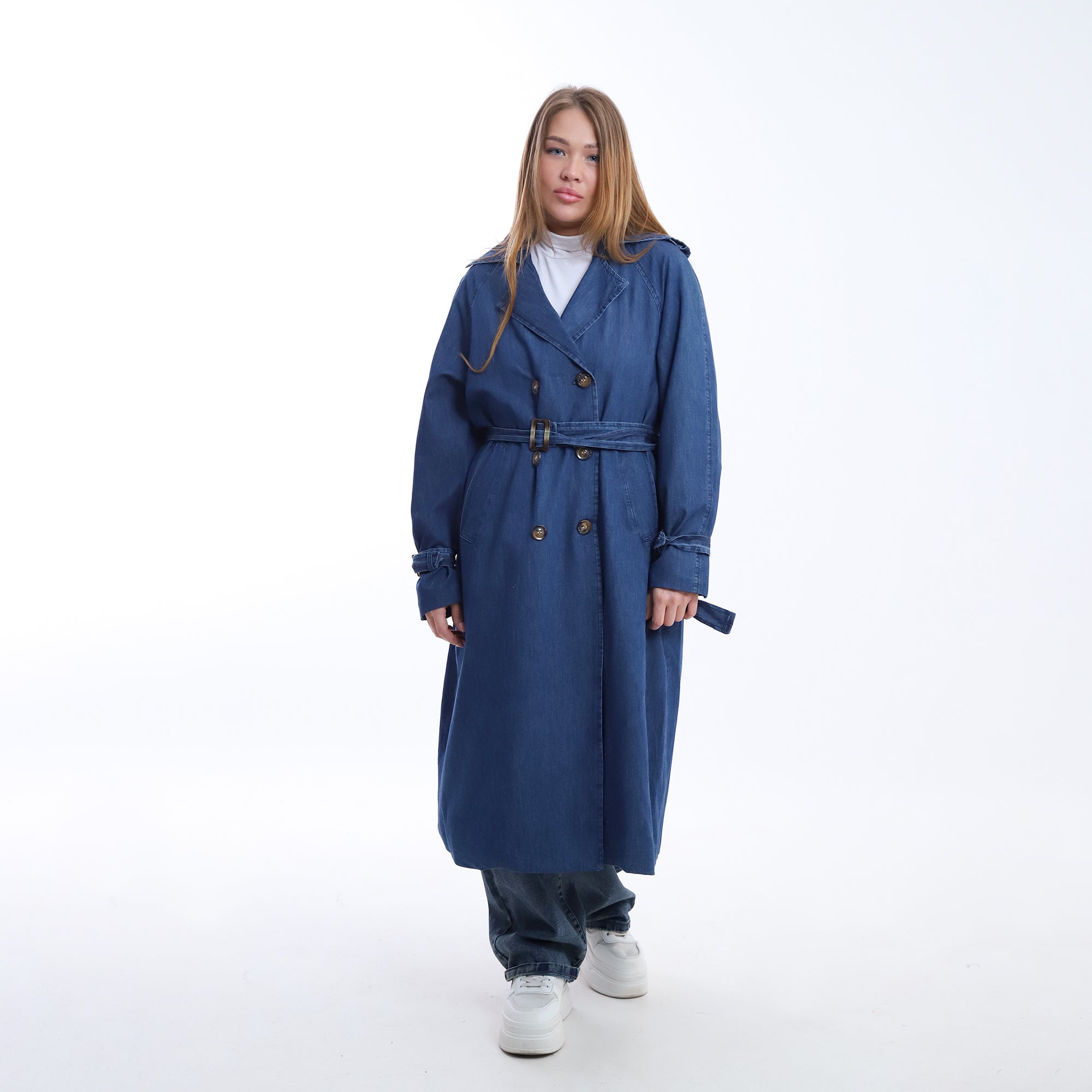 Denim Trench Coat
