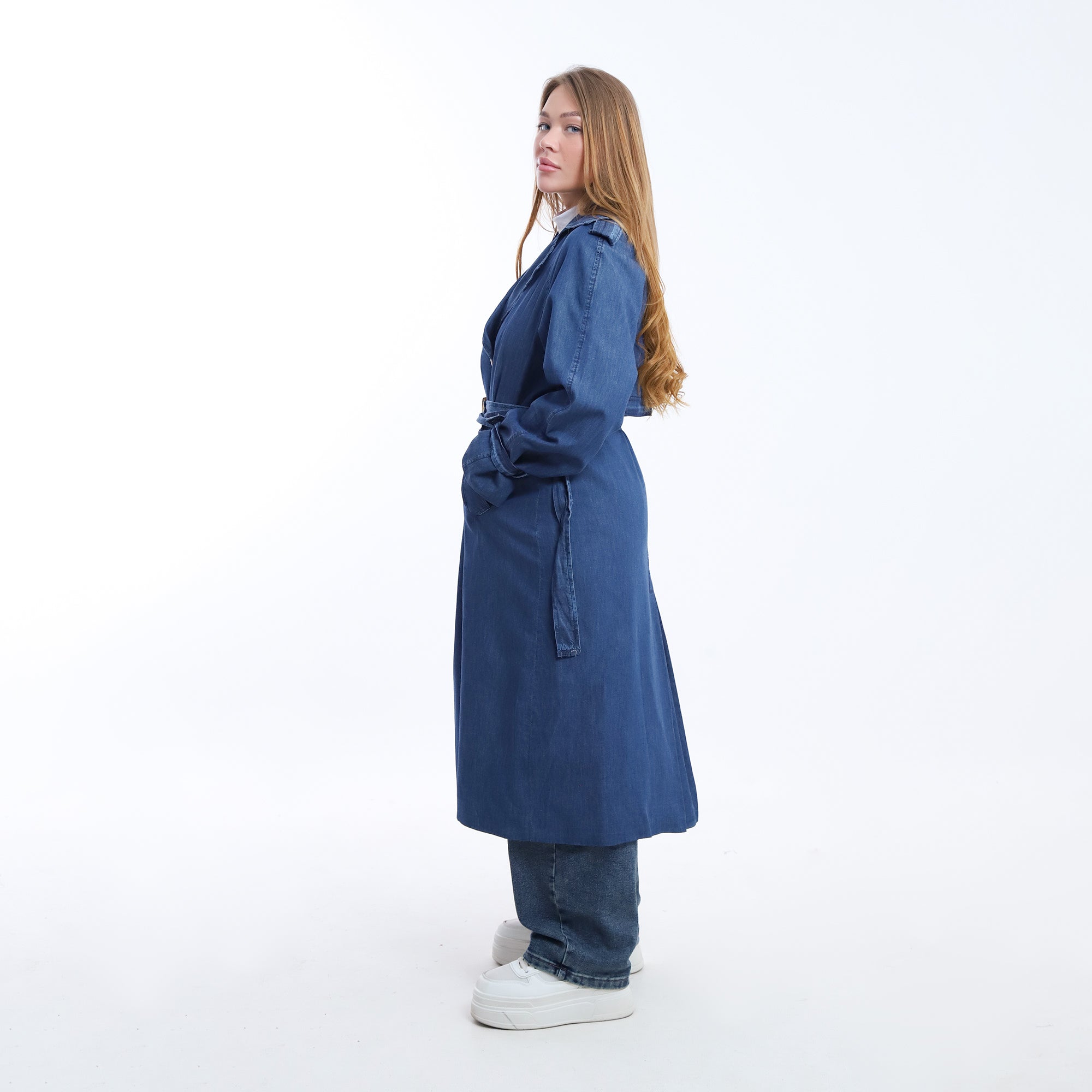 Denim Trench Coat